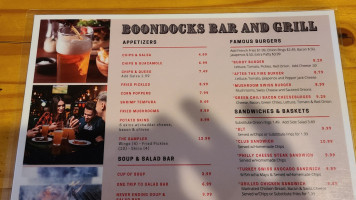 Boondocks And Grill food