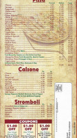 Stefanos Pizza menu