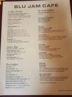 Blu Jam Cafe menu