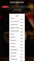 Coppola's West menu