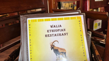 Walia Ethiopian menu