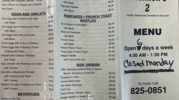 Shannon's Sub Shop Ii menu