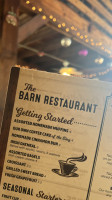 The Barn menu