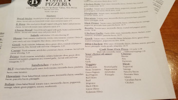 Brother's Office Pizzeria menu