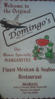 Domingo's Mexican Seafood menu