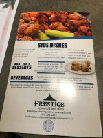 The Shark's Den Sports Grill menu