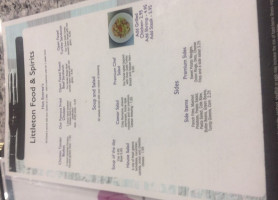 Littleton Food Spirits menu