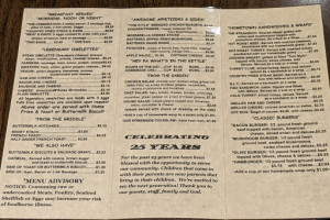 Grandma's Recipes In Fl menu