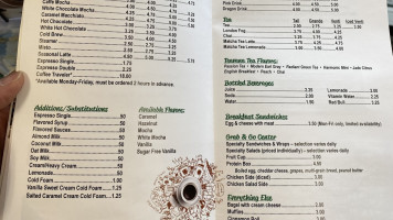 Leisure Bay Coffee Us Naval Base menu