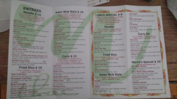 Morris Thai Cuisine menu