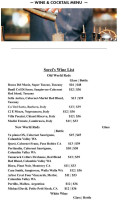 Sorci's Italian Cafe And Enoteca menu