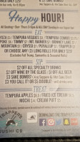 Trapper's Sushi Bonney Lake menu