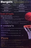 Coach's Sports Grill menu