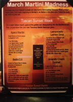 Toscanos Italian Grill menu