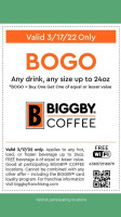 Biggby Coffee food