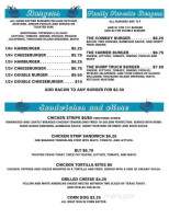 Tastee-freez menu