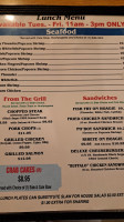 Mayflower Seafood menu