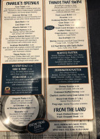 Charlies Fish House menu