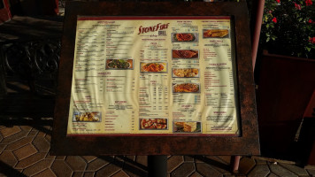 Stonefire Grill menu