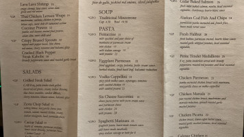 Zesta Cucina menu