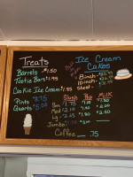 Tastee Freez menu