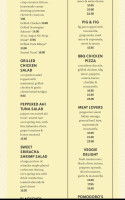 Pomodoro's menu