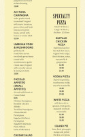 Pomodoro's menu