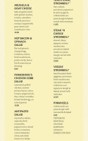 Pomodoro's menu