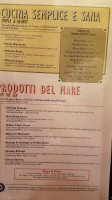 Pomodoro's menu