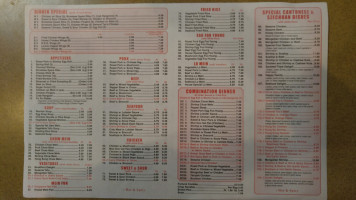 Hong Kong menu