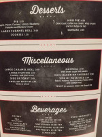 Mr Mrs J's menu