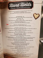 Mr Mrs J's menu