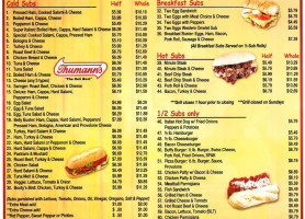 Riddle Martin Sub Shops menu