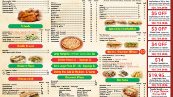 Bruno's Pizza Factory menu