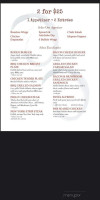 Uptown 101 menu