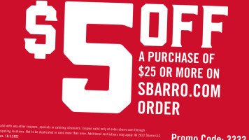 Sbarro food