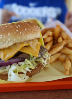 Jim's Famous Quarterpound Burger food