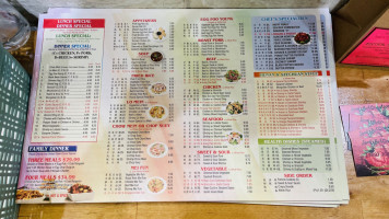 Oriental Star menu