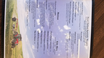 Crystal Fountain Drive In menu