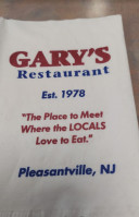 Gary's menu