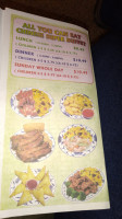 China Super Buffet menu