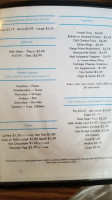 Crystal Lake Cafe menu