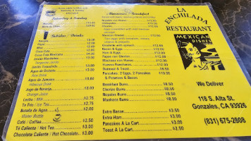 La Enchilada menu