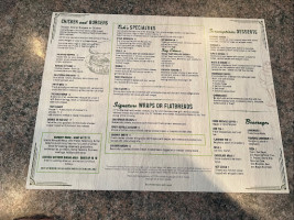 Tish's menu