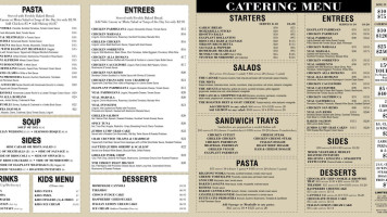 Lascala's Pronto, Mount Laurel menu