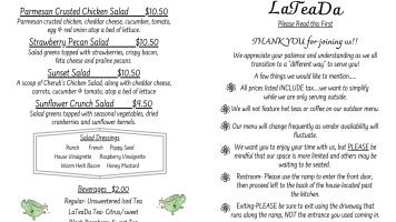 Lateada menu