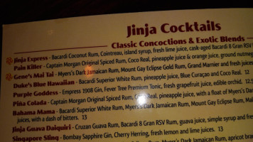 Jinja Bistro Ne Heights menu