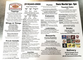 Heavenly Dough Pizzeria menu