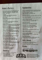 Goldie's Patio Grill menu