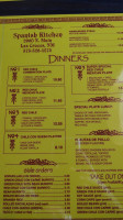 Spanish Kitchen menu